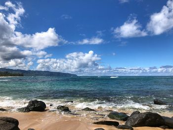 Scenic view of sea against sky