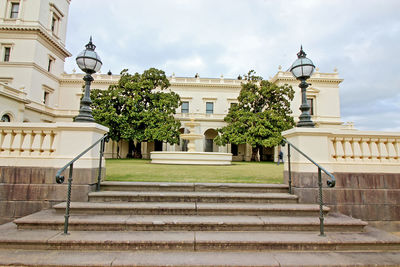 Low angle view of building against sky