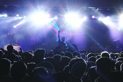 Crowd at music concert