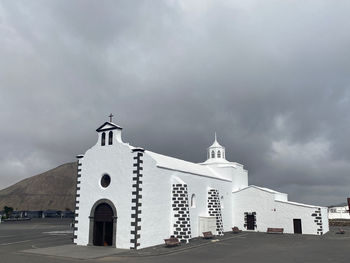 Low angle view of church against sky