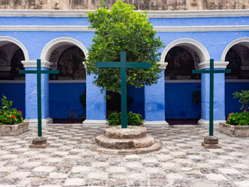 Entrance of building