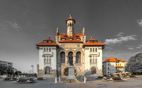 Building in city against sky