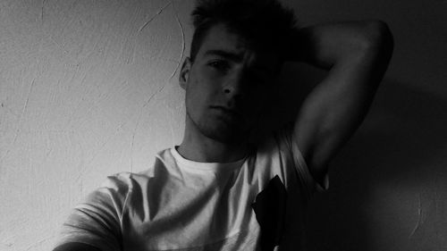 Close-up portrait of man