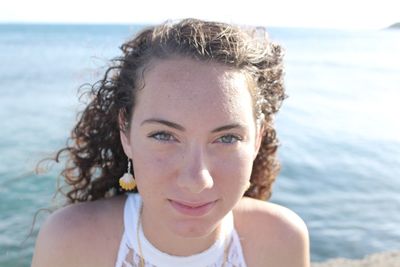 Portrait of woman at beach