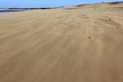 Sand dunes in desert