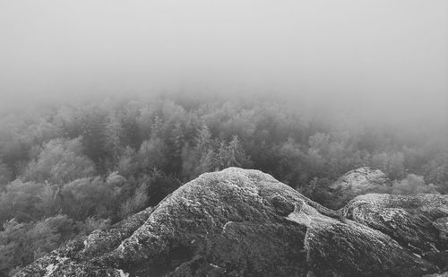 Scenic view of rocky mountains against sky