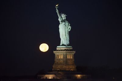 Low angle view of statue