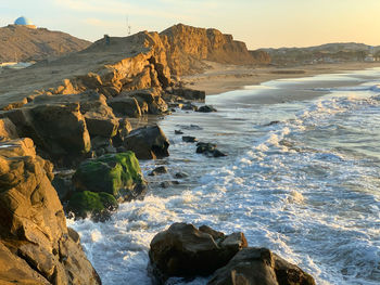 Sunset view at lobitos peru 