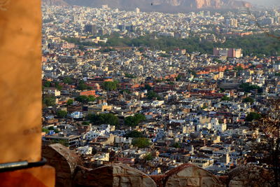 High angle view of cityscape