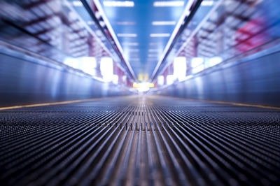 Illuminated underground walkway