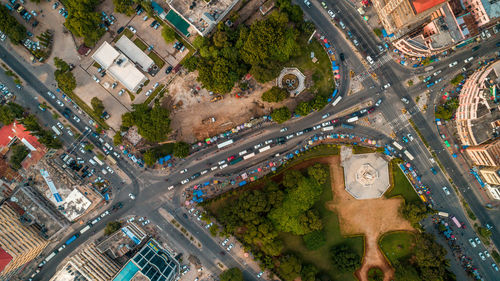 Aerial view of the haven of peace, city of dar es salaam