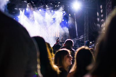 Crowd at music concert