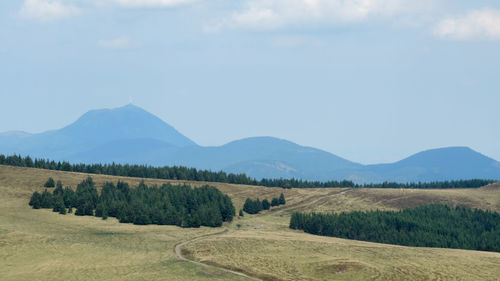 Scenic view of landscape against sky