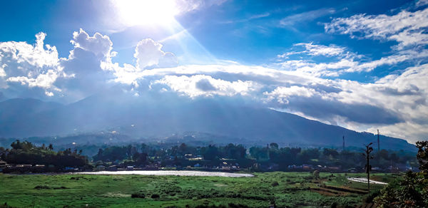 Scenic view of landscape against sky