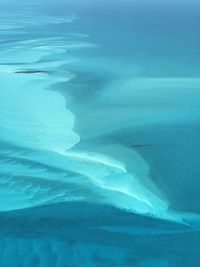 Aerial view of frozen sea