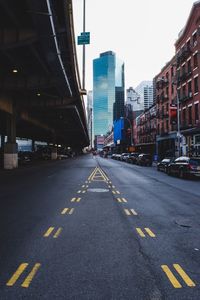 City street against clear sky