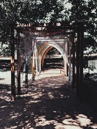 View of bridge amidst trees and building