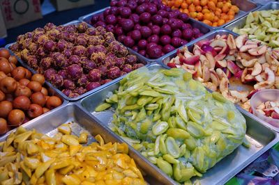 Full frame shot of vegetables for sale at market stall