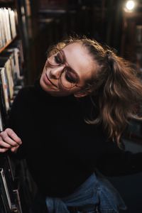 Portrait of woman smiling