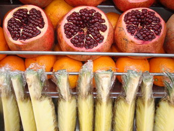 High angle view of market stall for sale