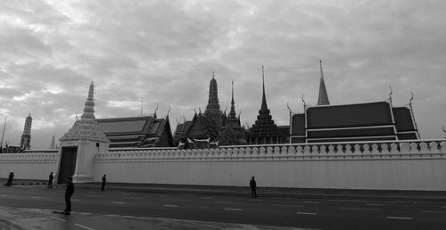 View of temple against cloudy sky