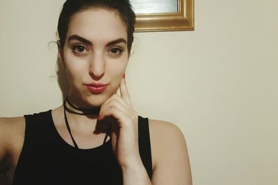 Portrait of young woman