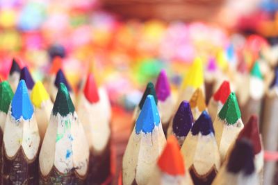 Close-up of colorful objects