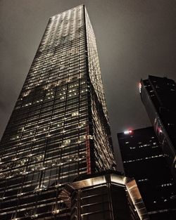 Low angle view of modern building against sky