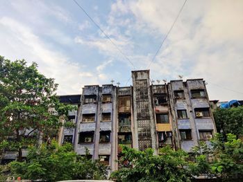 Low angle view of building against sky