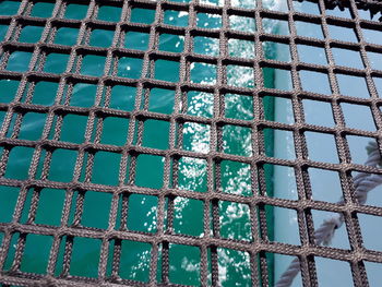 Full frame shot of metallic structure