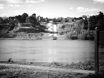 Built structures against the sky