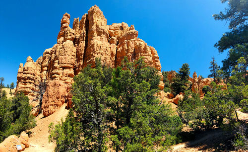 View of rock formations