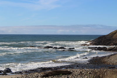 Scenic view of sea against sky