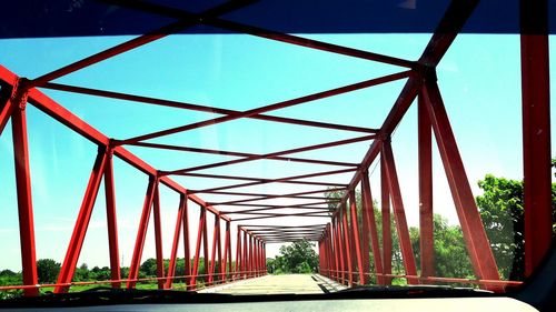 Bridge against clear sky