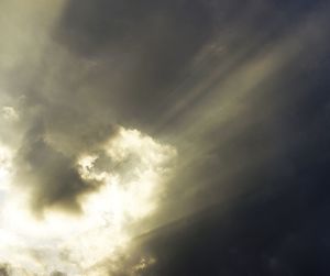 Low angle view of cloudy sky