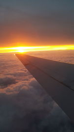 Scenic view of cloudscape against sky during sunset