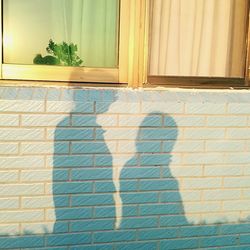 Shadow of window on wall