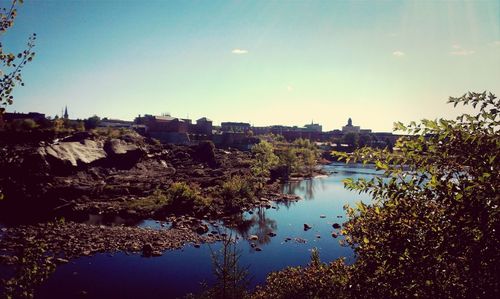 River with buildings in background