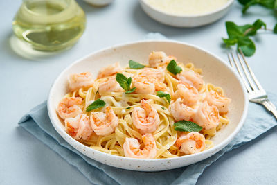 Close-up of meal served in bowl