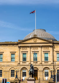 Low angle view of building against sky