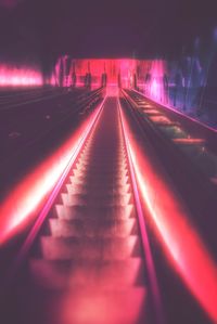 Illuminated light at night