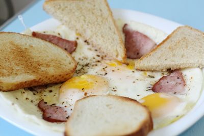 Close-up of food on plate