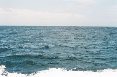 Beautiful blue water on the pacific ocean near taiwan