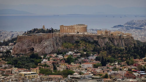Athens acropolis panorama, view from lycabettus hill