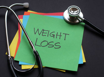 Close-up of open book on table