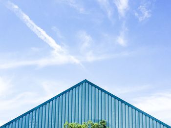 Low angle view of built structure against sky