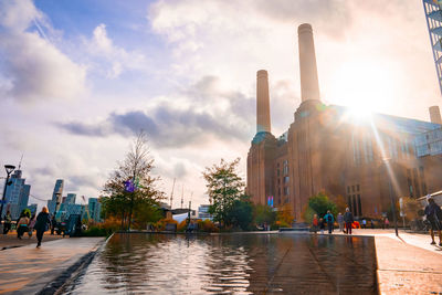 New battersea power station in london england uk operating as a new shopping mall