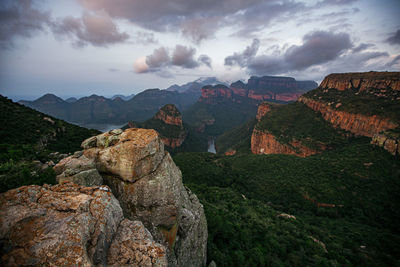 Panoramic view of landscape against sky