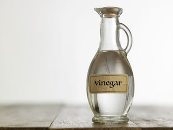 Close-up of wine glass on table