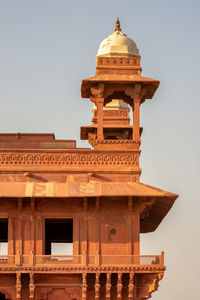 Low angle view of historical building against sky